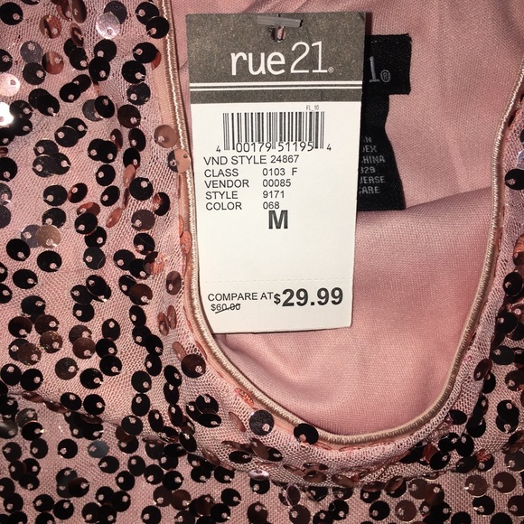 Light pink sequins dress - Picture 4 of 4